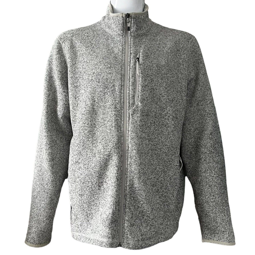 The North Face Jacket Men Size XL‎ Fleece Full Zip Heather Grey Jacket